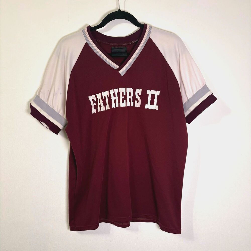 Vintage RED FOX Father’s II Carl’s Bar Raglan Jersey Shirt Sz L